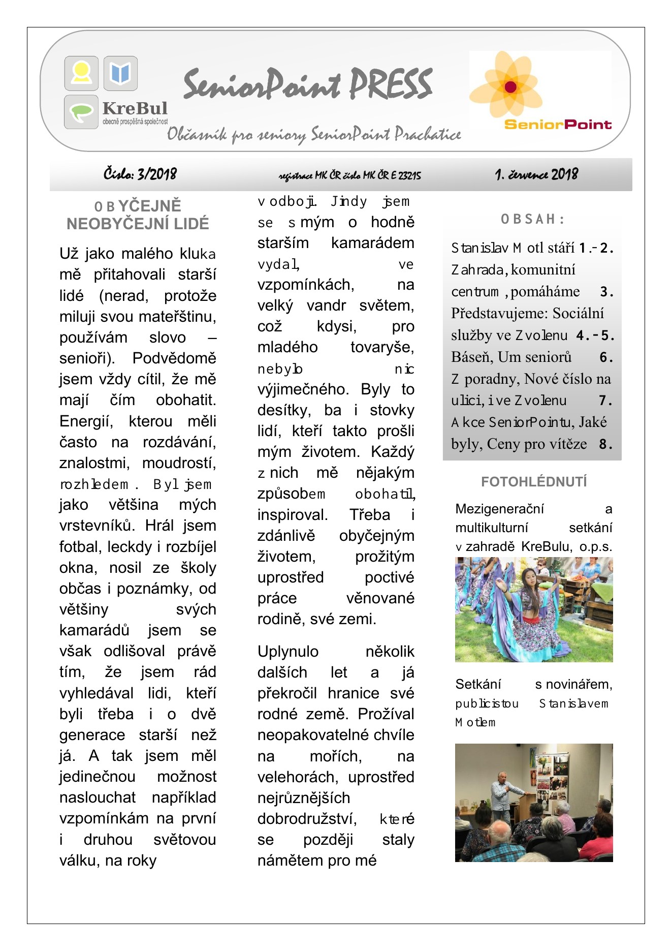 Obálka SeniorPoint PRESS 3/2018