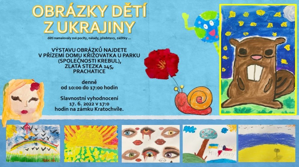 Plakát akce VÝSTAVA: Obrázky od dětí z Ukrajiny