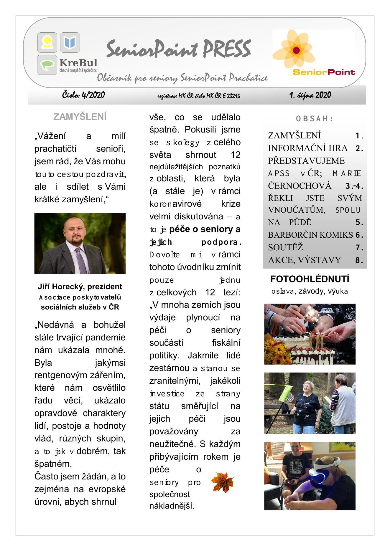 Obálka SeniorPoint PRESS 4/2020