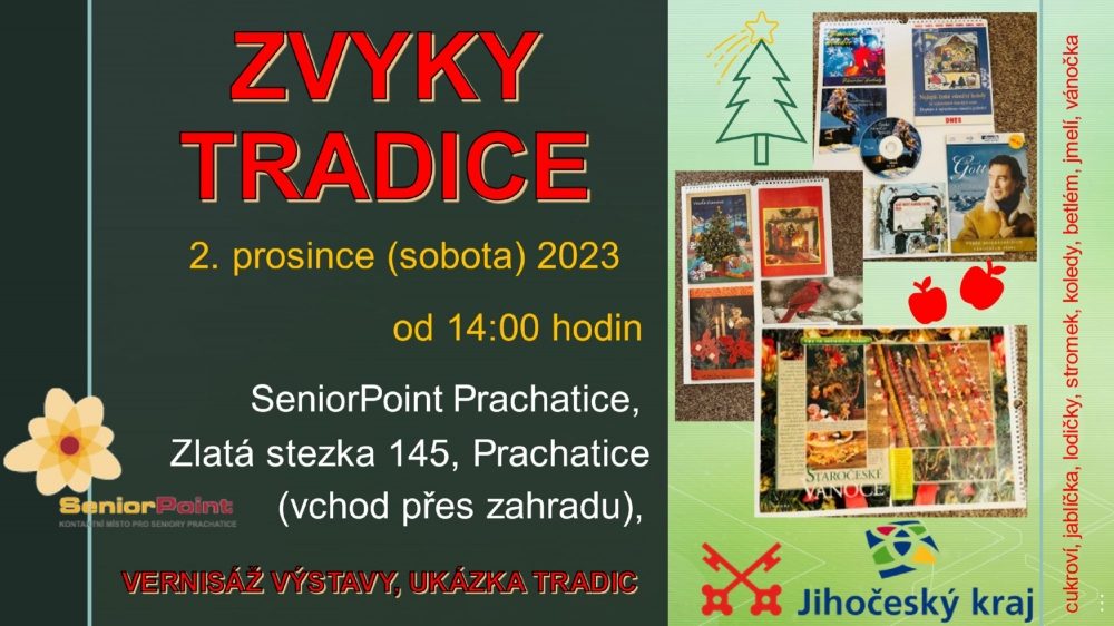 Plakát akce Vernisáž výstavy Zvyky a Tradice