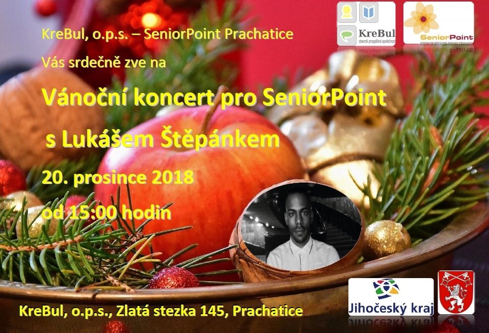 Plakát akce Vánoční koncert pro SeniorPoint