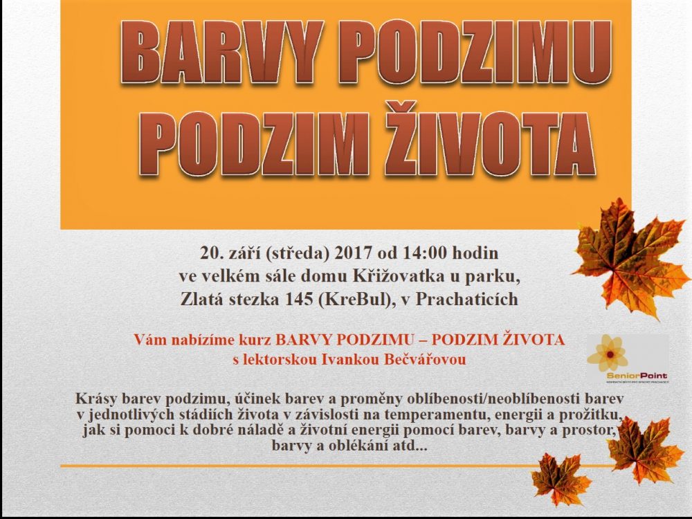 Plakát akce KURZ: Barvy podzimu