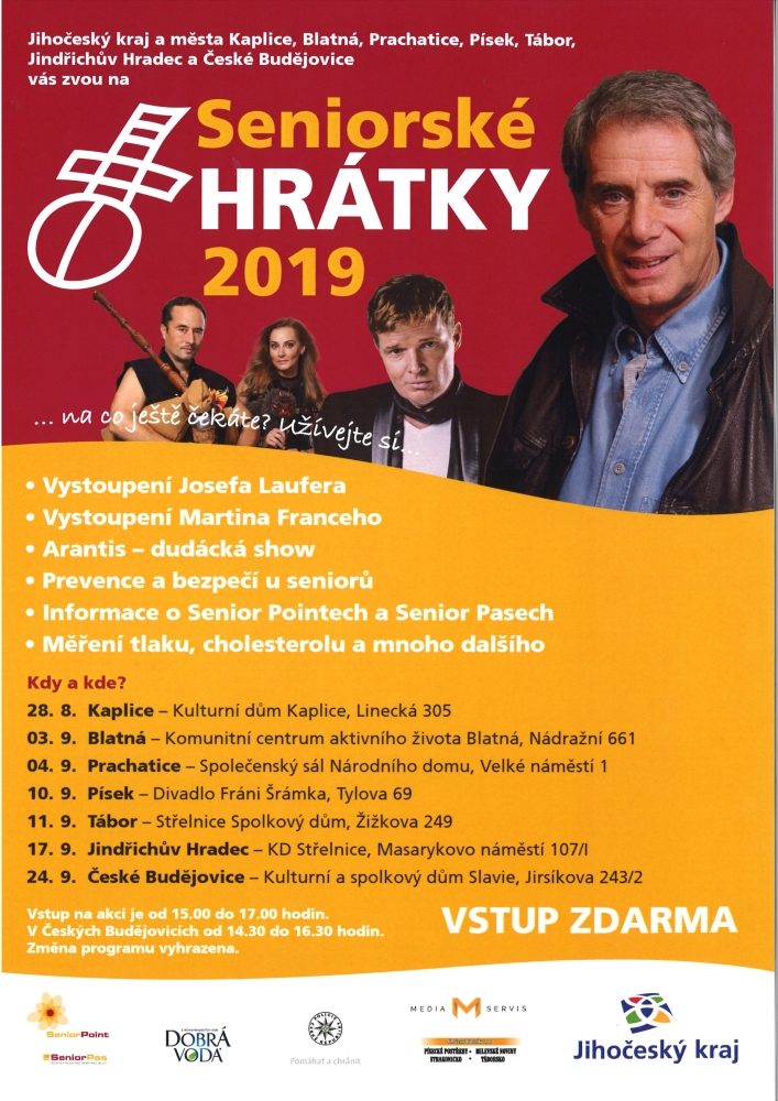 Plakát akce DEN SENIORŮ: Seniorské hrátky