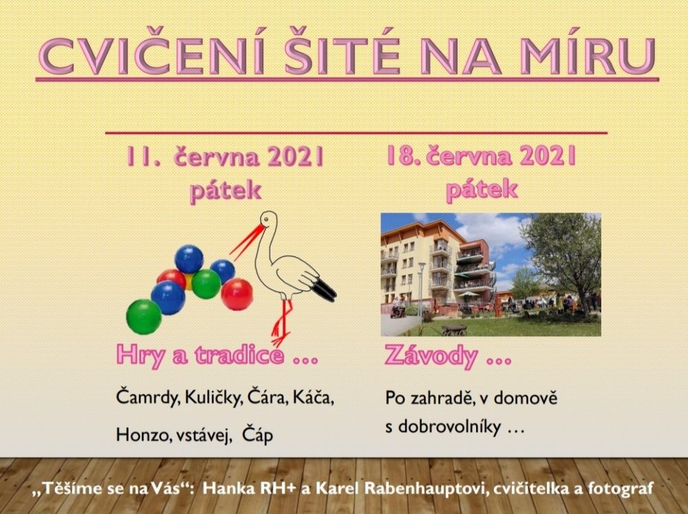Plakát akce CVIČENÍ: Šité na míru