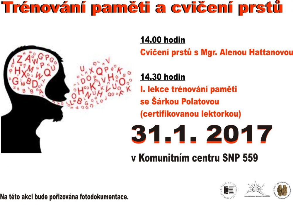 Plakát akce MK: Trénování paměti
