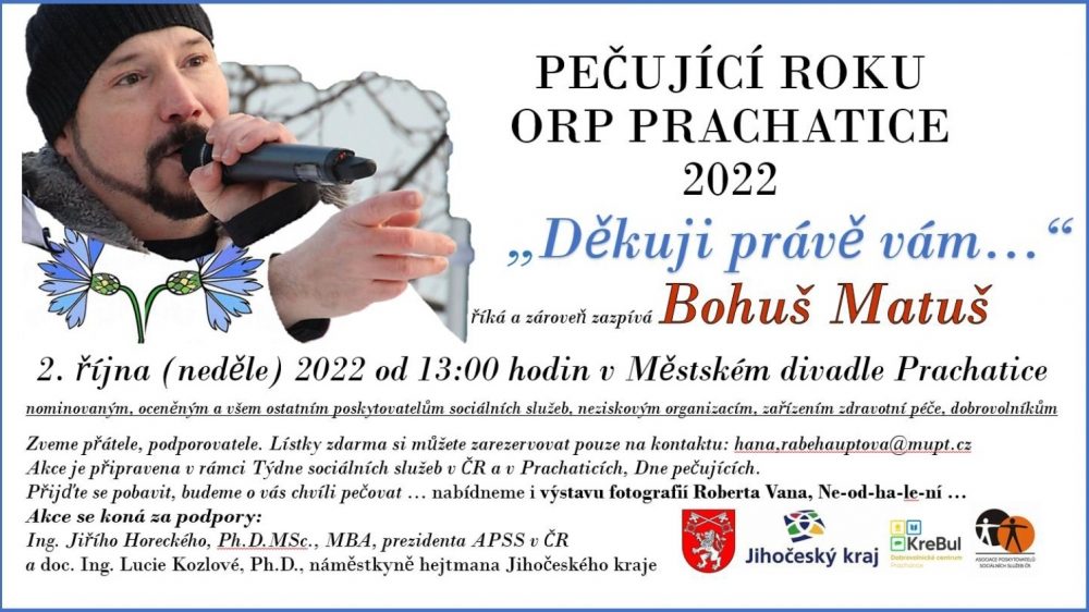 Plakát akce SETKÁNÍ: S pečujícími