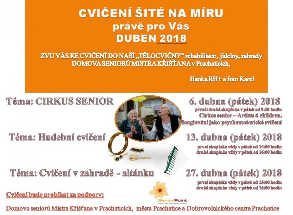 Plakát akce CVIČENÍ ŠITÉ NA MÍRU: Hudební