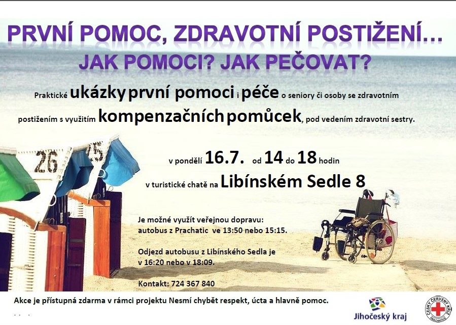 Plakát akce ČČK: Ukázky pomoci