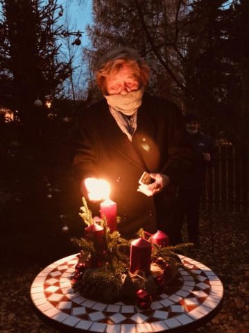 Nová adventní tradice v zahradě