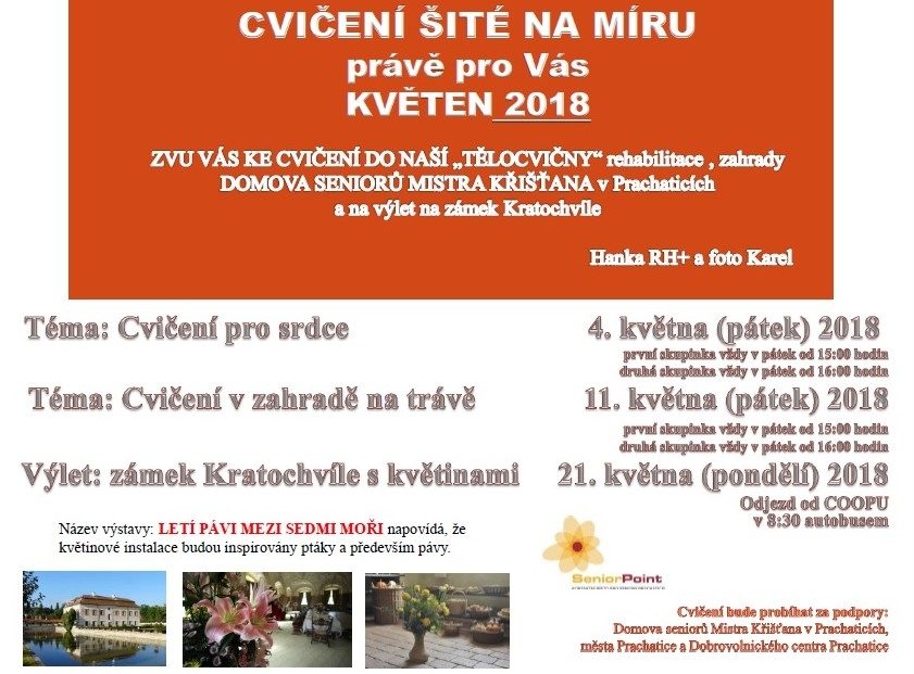 Plakát akce CVIČENÍ ŠITÉ NA MÍRU: Srdce