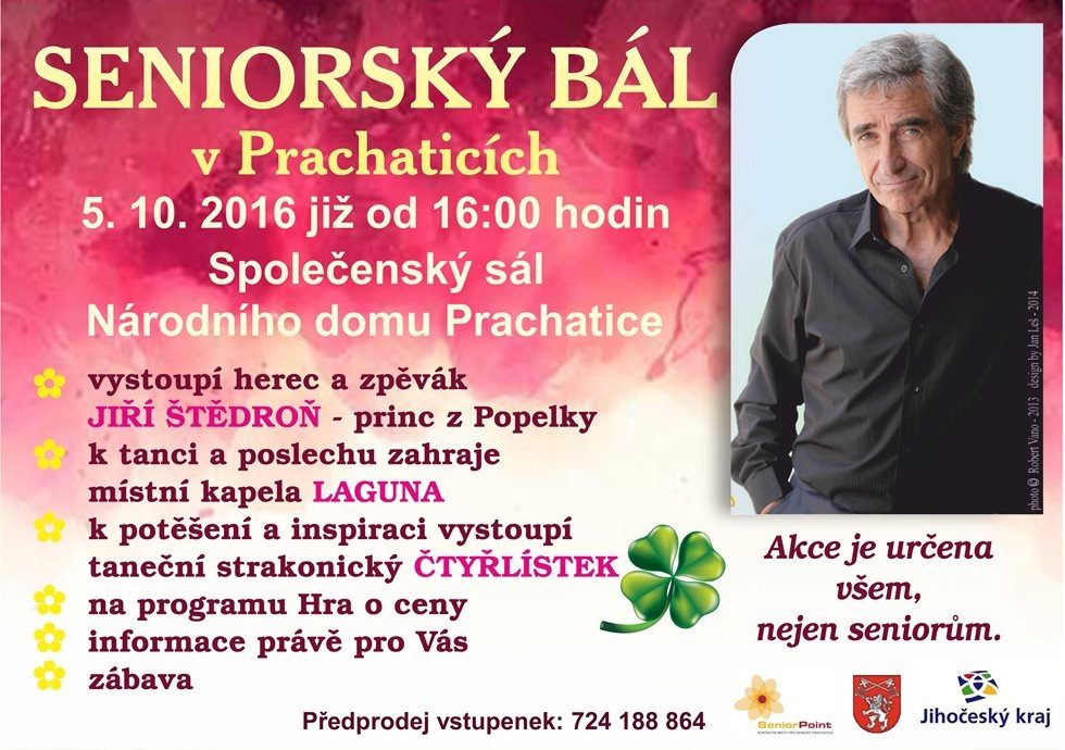 Plakát akce SENIORSKÝ BÁL: