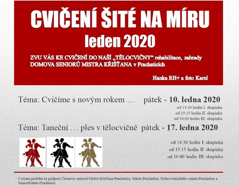 Plakát akce CVIČENÍ ŠITÉ NA MÍRU: Taneční III