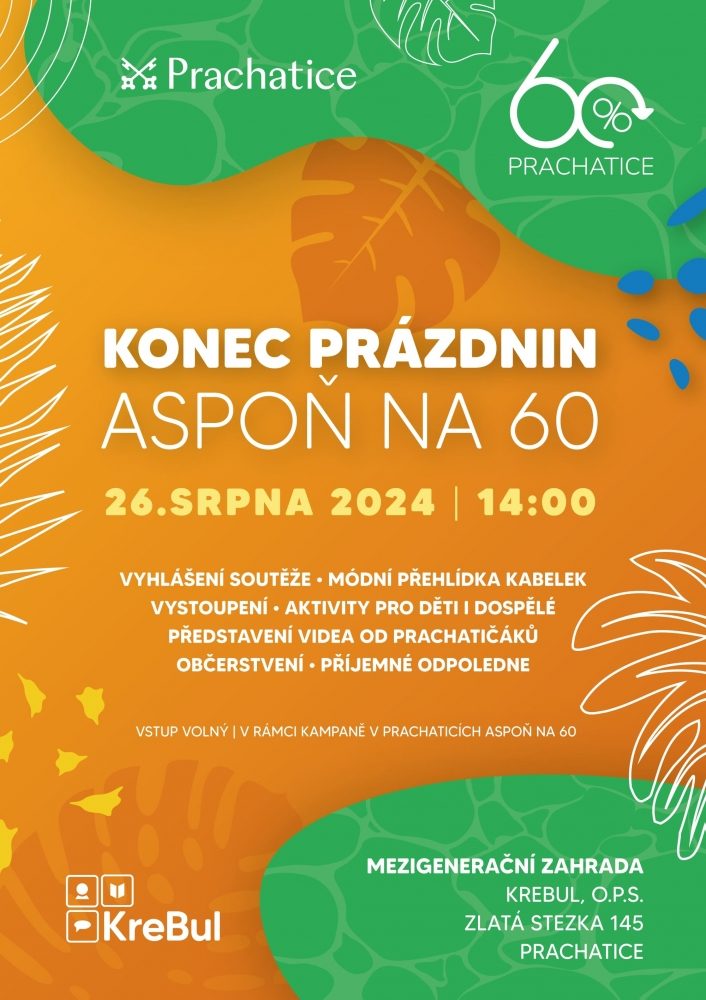 Plakát akce Konec prázdnin aspoň na 60